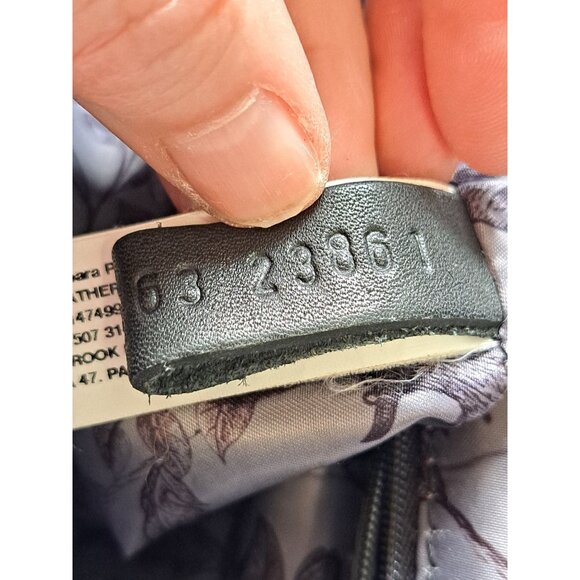 Valez Black Fringe Leather Backpack Embroidered Flap Turn-Lock Closure Large - Picture 16 of 16